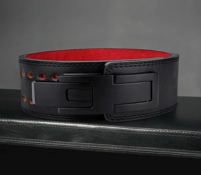 Powerlifting Leather Lever Belt