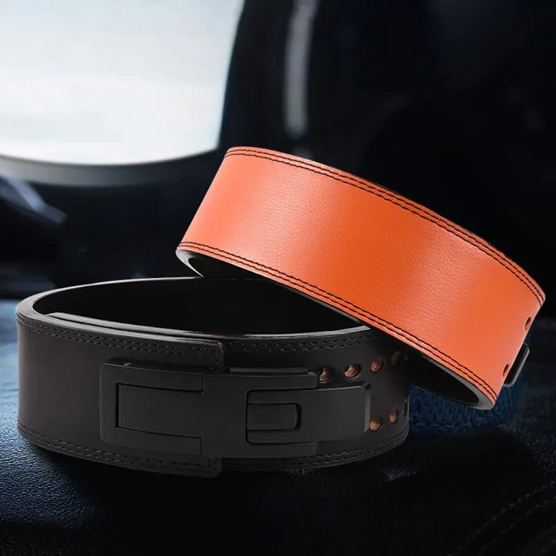 Powerlifting Leather Lever Belt