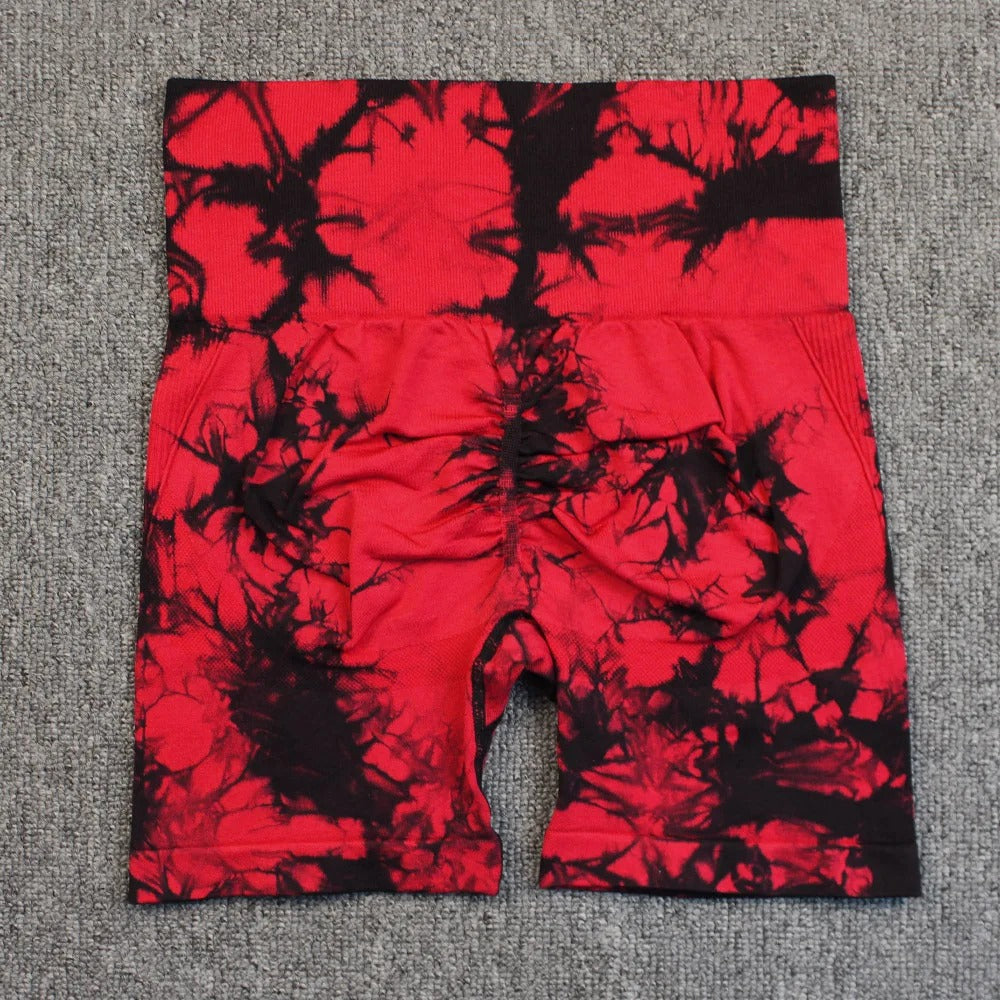 Tie-Dye Yoga Shorts