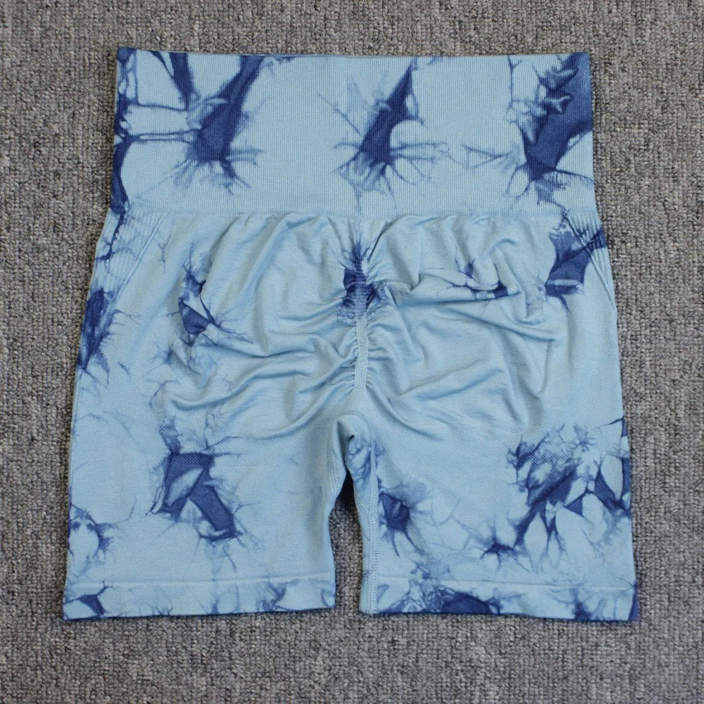 Tie-Dye Yoga Shorts