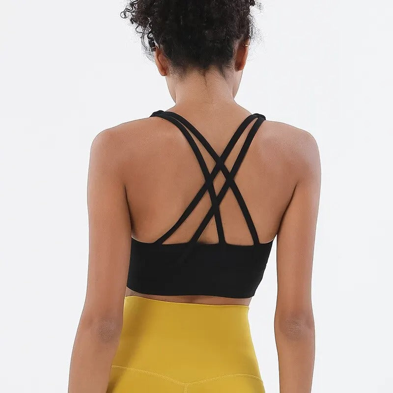 Hookless Cross-Back Sports Bra