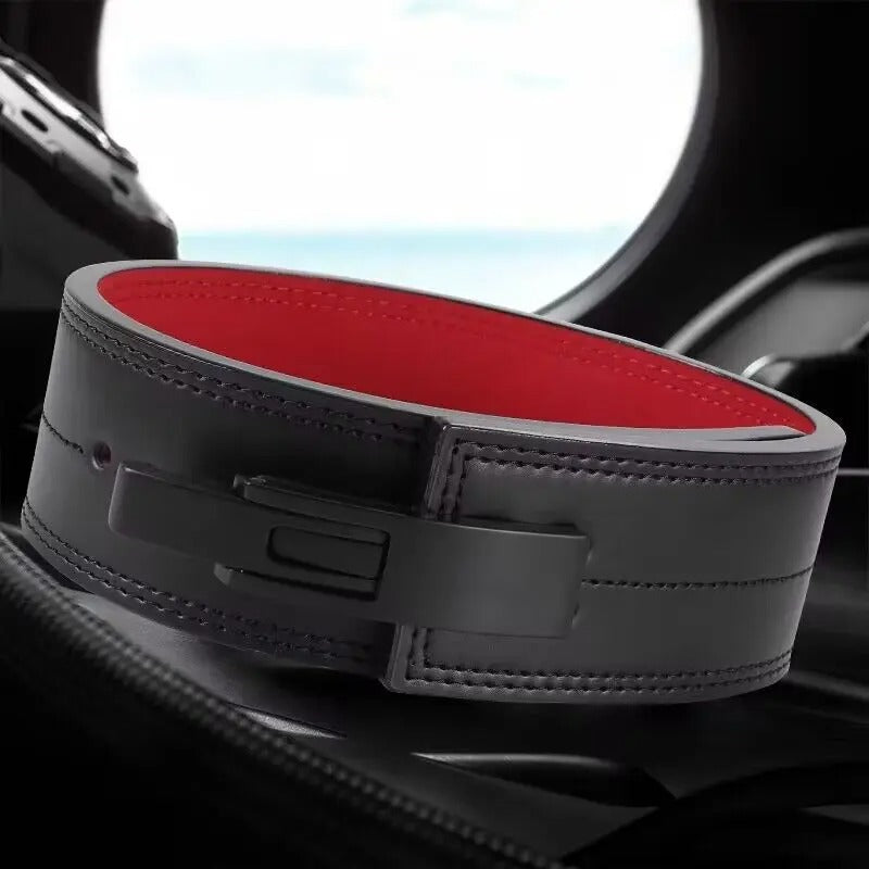 Powerlifting Leather Lever Belt